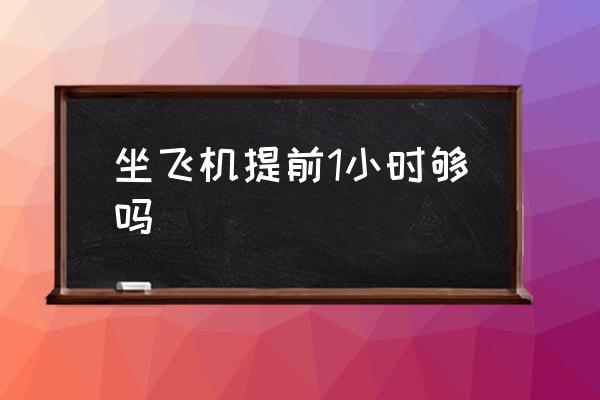 坐飛機(jī)提前1小時(shí)夠嗎 乘飛機(jī)應(yīng)提前多少時(shí)間到機(jī)場(chǎng)？