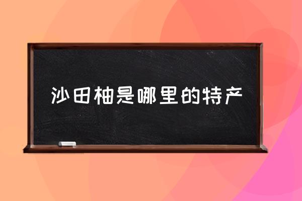 沙田柚是哪里的特產(chǎn) 哪里沙田柚最好吃？