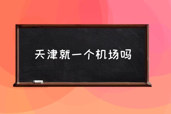 天津就一個機(jī)場嗎 天津機(jī)場名稱？