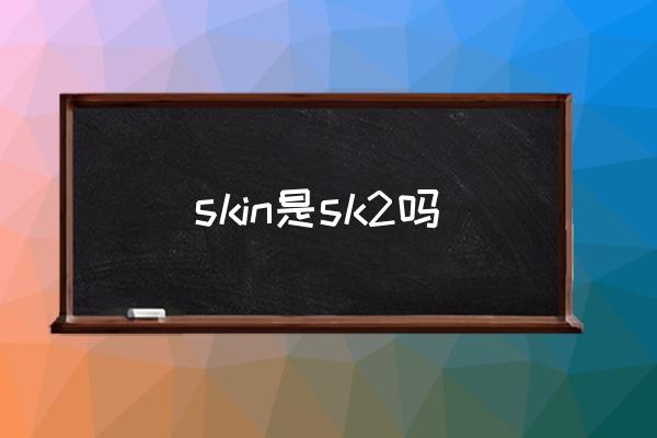 skin是sk2嗎 narsskin是什么牌子？