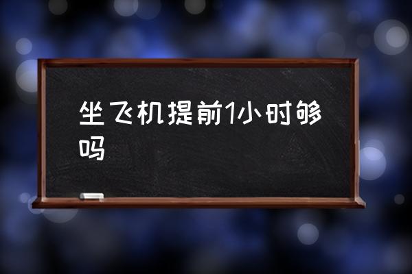 坐飛機提前1小時夠嗎 飛機最晚幾點登機？