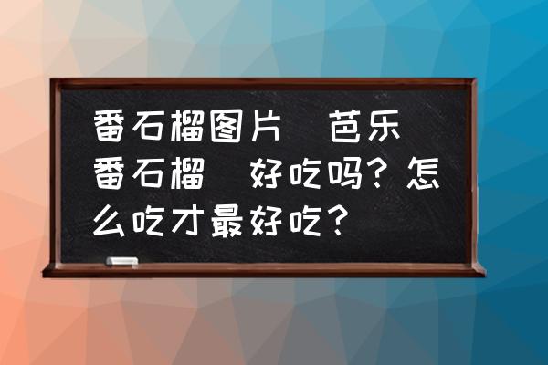 番石榴圖片(芭樂（番石榴）好吃嗎？怎么吃才最好吃？)