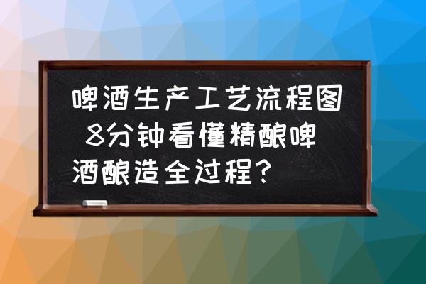 啤酒生產(chǎn)工藝流程圖 8分鐘看懂精釀啤酒釀造全過程？
