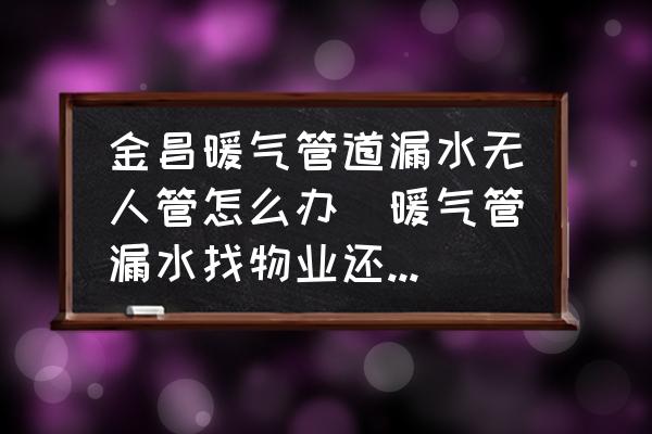 金昌暖氣管道漏水無(wú)人管怎么辦(暖氣管漏水找物業(yè)還是自己找人修？)