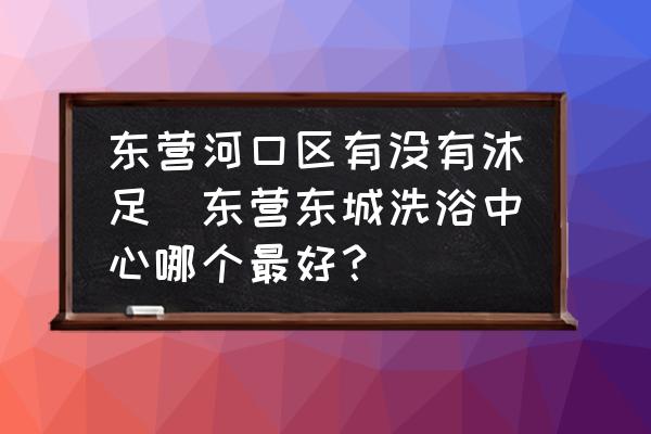 東營河口區(qū)有沒有沐足(東營東城洗浴中心哪個最好？)