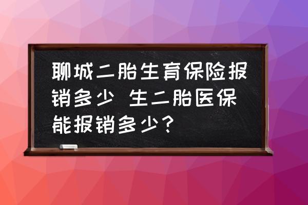 聊城二胎生育保險報銷多少 生二胎醫(yī)保能報銷多少？