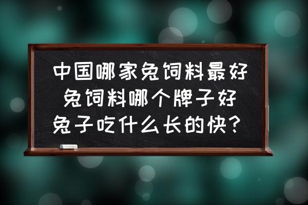 中國哪家兔飼料最好 兔飼料哪個牌子好兔子吃什么長的快？