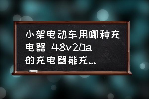 小架電動(dòng)車用哪種充電器 48v20a的充電器能充小電動(dòng)車嗎？