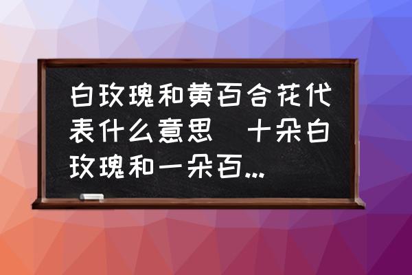 白玫瑰和黃百合花代表什么意思(十朵白玫瑰和一朵百合花的花語是什么？)
