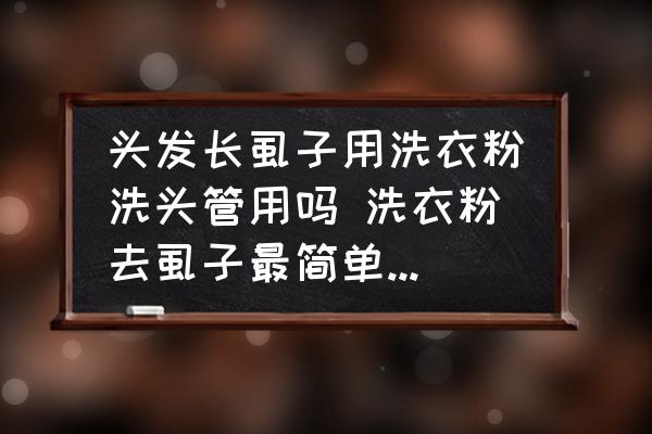 頭發(fā)長虱子用洗衣粉洗頭管用嗎 洗衣粉去虱子最簡單的方法？