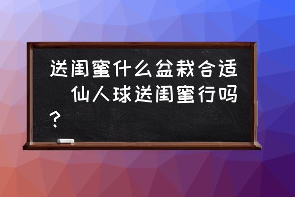 送閨蜜什么盆栽合適(仙人球送閨蜜行嗎？)