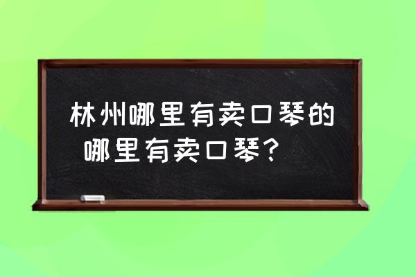 林州哪里有賣口琴的 哪里有賣口琴？