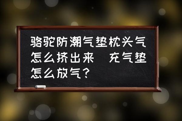 駱駝防潮氣墊枕頭氣怎么擠出來(充氣墊怎么放氣？)