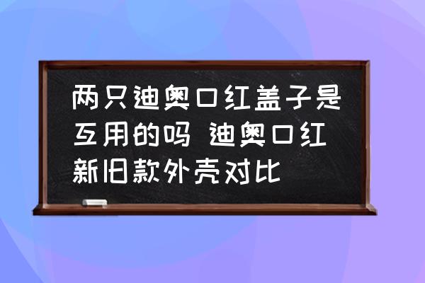 兩只迪奧口紅蓋子是互用的嗎 迪奧口紅新舊款外殼對比