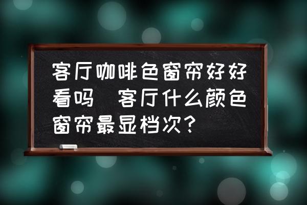 客廳咖啡色窗簾好好看嗎(客廳什么顏色窗簾最顯檔次？)