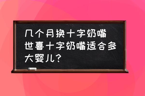幾個(gè)月?lián)Q十字奶嘴(世喜十字奶嘴適合多大嬰兒？)