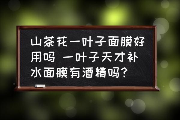 山茶花一葉子面膜好用嗎 一葉子天才補(bǔ)水面膜有酒精嗎？